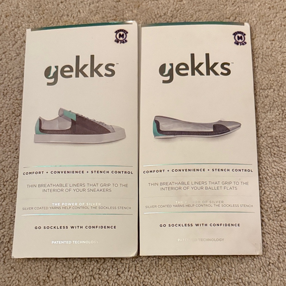 Gekks Breathable Shoe Liners Lot of 2